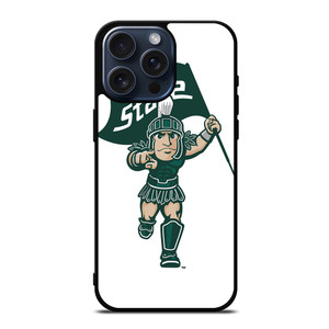 MICHIGAN STATE SPARTANS LOGO FOOTBALL MASCOT iPhone 15 Pro Max Case Cover