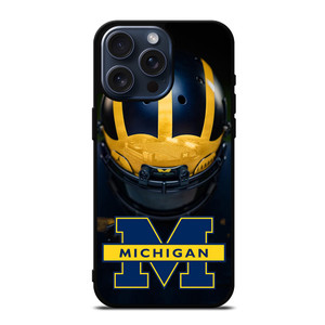 MICHIGAN WOLVERINES HELMET iPhone 15 Pro Max Case Cover