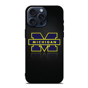 MICHIGAN WOLVERINES METAL LOGO iPhone 15 Pro Max Case Cover MICHIGAN WOLVERINES METAL LOGO iPhone 15 Pro Max Case Cover