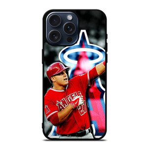 MIKE TROUT LOS ANGELES ANGELS iPhone 15 Pro Max Case Cover