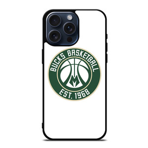 MILWAUKEE BUCKS LOGO BASKETBALL 1968 iPhone 15 Pro Max Case Cover