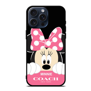 MINNIE MOUSE PINK COACH NEW YORK iPhone 15 Pro Max Case Cover