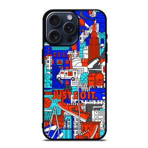 NIKE JUST DO IT ART COLLAGE iPhone 15 Pro Max Case Cover
