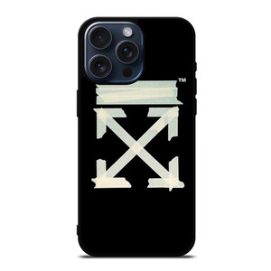 OFF WHITE TAPE LOGO iPhone 15 Pro Max Case Cover OFF WHITE TAPE LOGO iPhone 15 Pro Max Case Cover