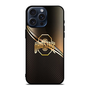 OHIO STATE FOOTBALL GOLD LOGO iPhone 15 Pro Max Case Cover OHIO STATE FOOTBALL GOLD LOGO iPhone 15 Pro Max Case Cover