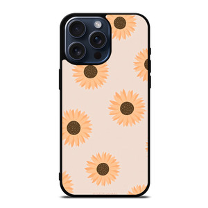 PASTEL SUNFLOWER PATTERN iPhone 15 Pro Max Case Cover