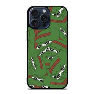 PEPE THE SMUG FROG COLLAGE iPhone 15 Pro Max Case Cover