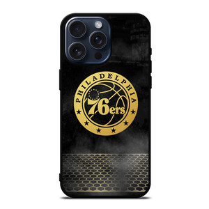 PHILADELPHIA 76ERS GOLD LOGO iPhone 15 Pro Max Case Cover PHILADELPHIA 76ERS GOLD LOGO iPhone 15 Pro Max Case Cover