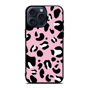 PINK LEOPARD PATTERN iPhone 15 Pro Max Case Cover PINK LEOPARD PATTERN iPhone 15 Pro Max Case Cover