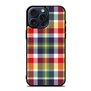PIXELIZED TARTAN PATTERN iPhone 15 Pro Max Case Cover PIXELIZED TARTAN PATTERN iPhone 15 Pro Max Case Cover