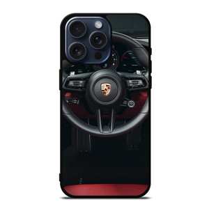 PORSCHE CAR STEERING LOGO iPhone 15 Pro Max Case Cover PORSCHE CAR STEERING LOGO iPhone 15 Pro Max Case Cover