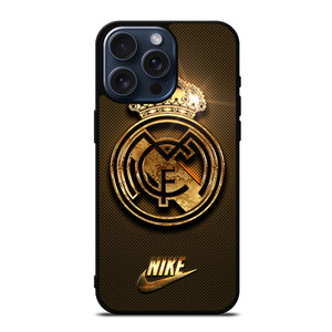 REAL MADRID GOLD LOGO iPhone 15 Pro Max Case Cover REAL MADRID GOLD LOGO iPhone 15 Pro Max Case Cover