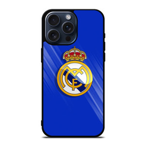 REAL MADRID LOGO BLUE iPhone 15 Pro Max Case Cover