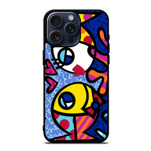 ROMERO BRITTO FISH LOVE iPhone 15 Pro Max Case Cover ROMERO BRITTO FISH LOVE iPhone 15 Pro Max Case Cover