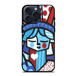 ROMERO BRITTO LIBERTY iPhone 15 Pro Max Case Cover ROMERO BRITTO LIBERTY iPhone 15 Pro Max Case Cover