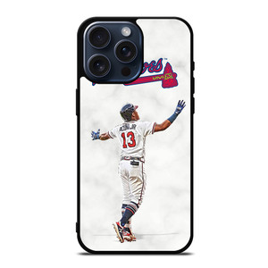 RONALD ACUNA JR MARBLE ATLANTA BRAVES iPhone 15 Pro Max Case Cover