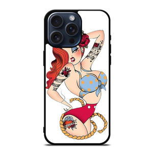 SAILOR JERRY TATTOO JESSICA RABBIT iPhone 15 Pro Max Case Cover