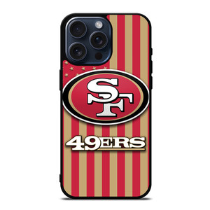 SAN FRANCISCO 49ERS AMERICAN FLAG iPhone 15 Pro Max Case Cover