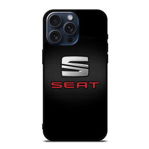 SEAT LOGO BLACK iPhone 15 Pro Max Case Cover