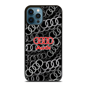 AUDI RING LOGO PATTERN iPhone 12 Pro Max Case Cover AUDI RING LOGO PATTERN iPhone 12 Pro Max Case Cover