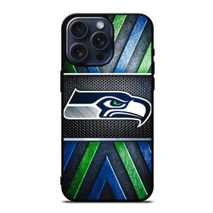 SEATTLE SEAHAWKS METAL LOGO iPhone 15 Pro Max Case Cover