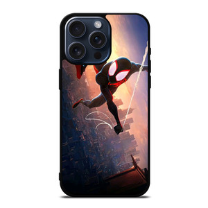 SPIDERMAN MILES MORALES ACROSS SPIDER-VERSE SWING iPhone 15 Pro Max Case Cover