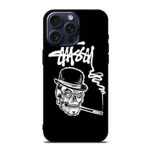 STUSSY SKULL LOGO iPhone 15 Pro Max Case Cover STUSSY SKULL LOGO iPhone 15 Pro Max Case Cover