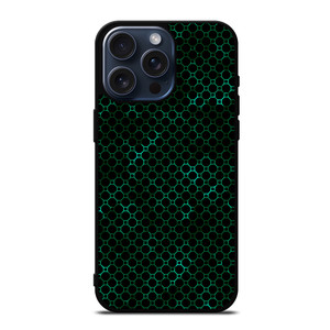STYLISH HEXAGONAL GREEN PATTERN iPhone 15 Pro Max Case Cover STYLISH HEXAGONAL GREEN PATTERN iPhone 15 Pro Max Case Cover