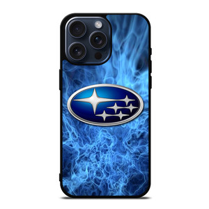 SUBARU BLUE FIRE LOGO iPhone 15 Pro Max Case Cover SUBARU BLUE FIRE LOGO iPhone 15 Pro Max Case Cover