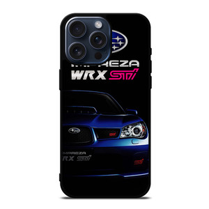 SUBARU IMPREZA WRX STI BLUE CAR iPhone 15 Pro Max Case Cover