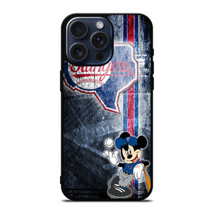 TEXAS RANGERS MICKEY MOUSE BASEBALL CLUB iPhone 15 Pro Max Case Cover
