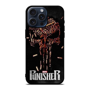 THE PUNISHER SKULL BULLET LOGO FRANK CASTLE MARVEL iPhone 15 Pro Max Case Cover THE PUNISHER SKULL BULLET LOGO FRANK CASTLE MARVEL iPhone 15 Pro Max Case Cover