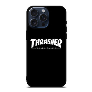 THRASHER SKATEBOARD MAGAZINE BLACK iPhone 15 Pro Max Case Cover
