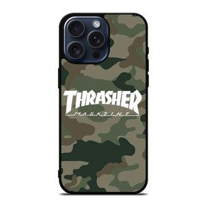 THRASHER SKATEBOARD MAGAZINE CAMO iPhone 15 Pro Max Case Cover