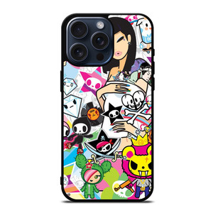 TOKIDOKI COLLAGE iPhone 15 Pro Max Case Cover TOKIDOKI COLLAGE iPhone 15 Pro Max Case Cover