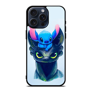 TOOTHLESS AND STITCH ART iPhone 15 Pro Max Case Cover