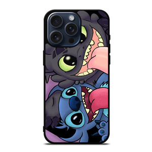 TOOTHLESS AND STITCH CARTOON iPhone 15 Pro Max Case Cover