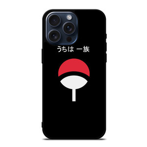 UCHIHA CLAN LOGO MINIMALIST iPhone 15 Pro Max Case Cover