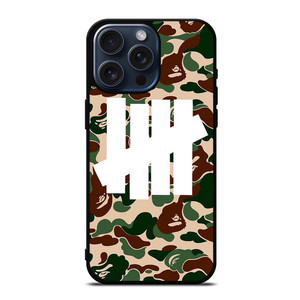 UNDEFEATED BAPE CAMO iPhone 15 Pro Max Case Cover