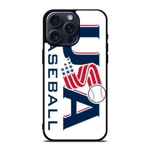 UNITED STATES BASEBALL LOGO iPhone 15 Pro Max Case Cover