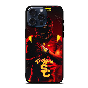 USC FOOTBALL TROJANS LOGO iPhone 15 Pro Max Case Cover