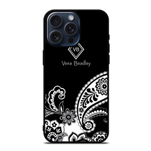 VERA BRADLEY BLACK AND WHITE iPhone 15 Pro Max Case Cover VERA BRADLEY BLACK AND WHITE iPhone 15 Pro Max Case Cover