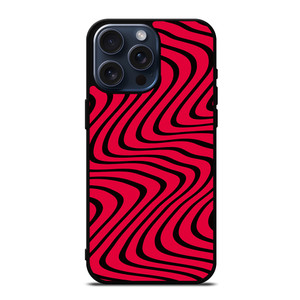 WAVY RED PATTERN iPhone 15 Pro Max Case Cover