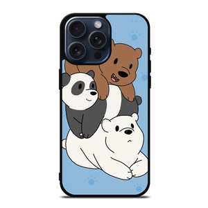 WE BARE BEARS CUTE CARTOON iPhone 15 Pro Max Case Cover