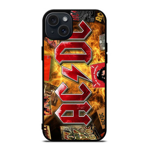 ACDC BAND LOGO ALBUM iPhone 15 Plus Case Cover ACDC BAND LOGO ALBUM iPhone 15 Plus Case Cover