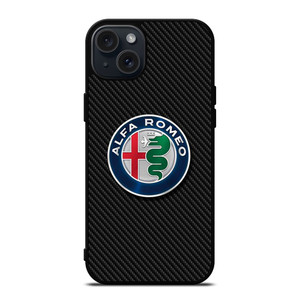 ALFA ROMEO CARBON iPhone 15 Plus Case Cover ALFA ROMEO CARBON iPhone 15 Plus Case Cover