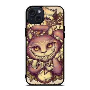 ALICE IN WONDERLAND CHESHIRE CAT ART iPhone 15 Plus Case Cover