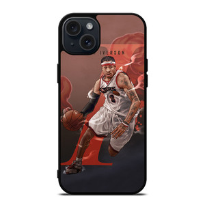 ALLEN IVERSON SIXERS NBA BASKETBALL iPhone 15 Plus Case Cover