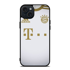 BAYERN MUNCHEN LOGO AWAY JERSEY FOOTBALL iPhone 15 Plus Case Cover BAYERN MUNCHEN LOGO AWAY JERSEY FOOTBALL iPhone 15 Plus Case Cover