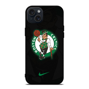 BOSTON CELTICS NIKE CARBON iPhone 15 Plus Case Cover BOSTON CELTICS NIKE CARBON iPhone 15 Plus Case Cover